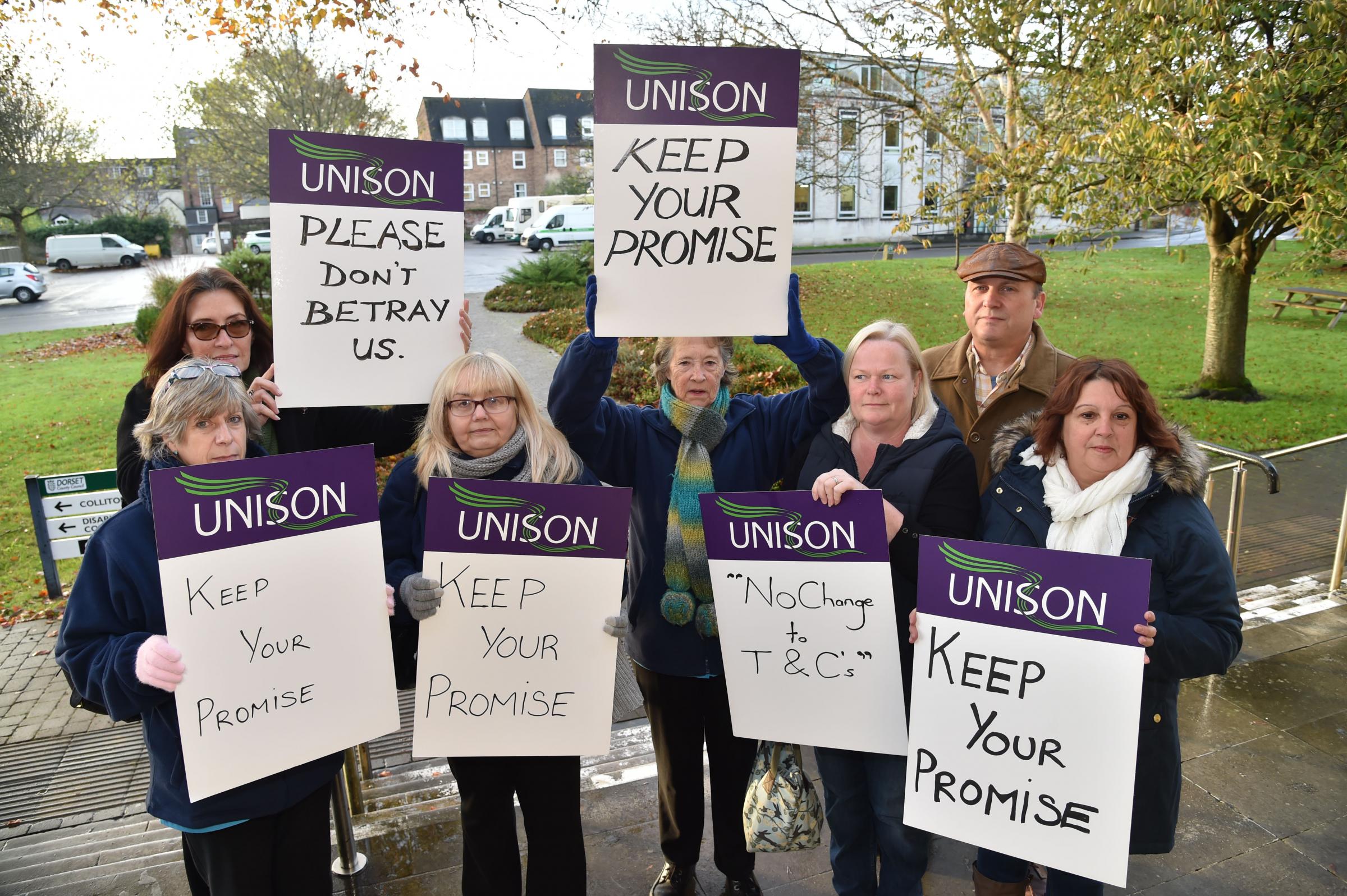 Image result for Care workers sacked because they won't agree to pay cut in council company's 'Project Fear', union claims