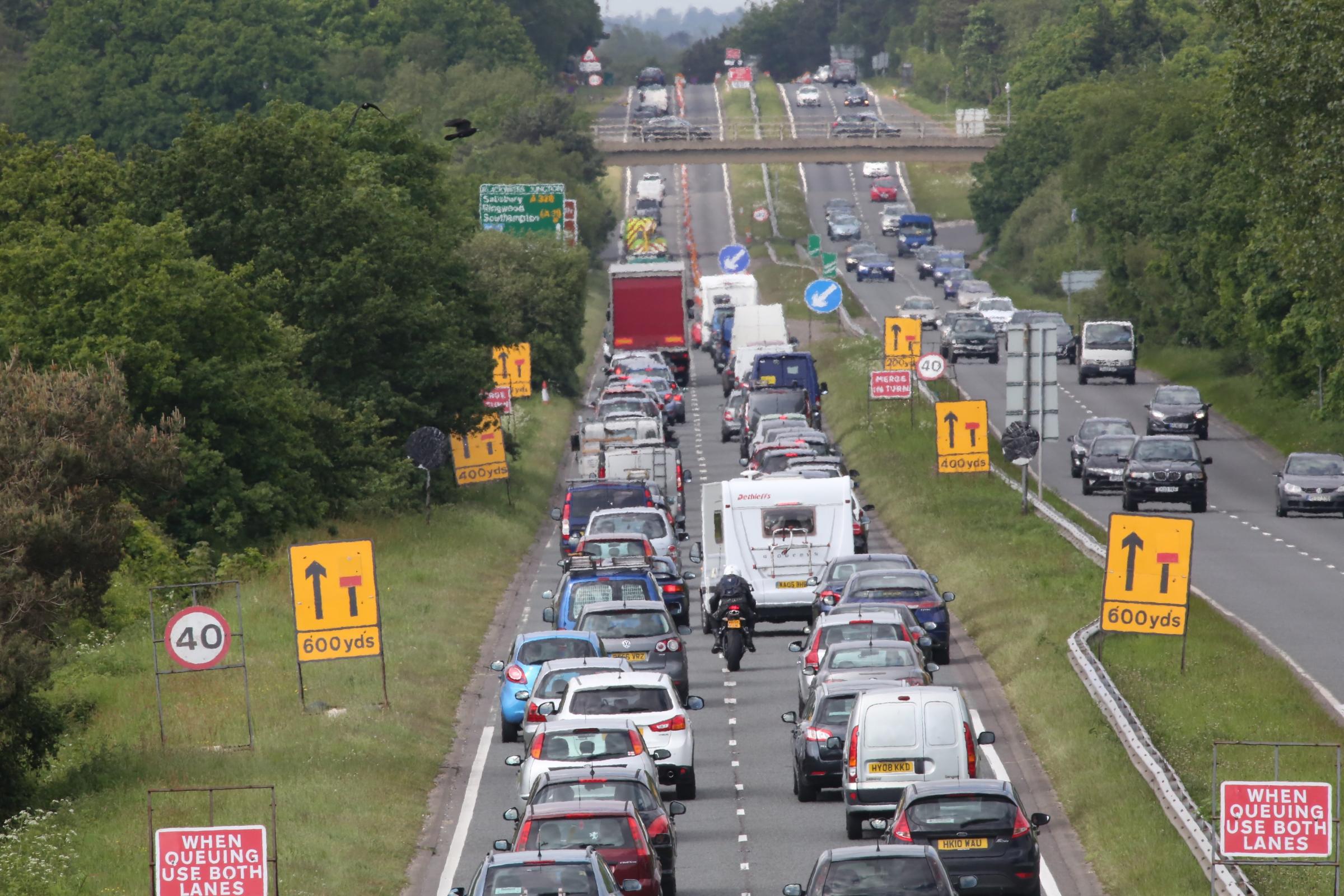 A338 Spur Road and A35 Upton Bypass down to one lane as weeks of roadworks start today