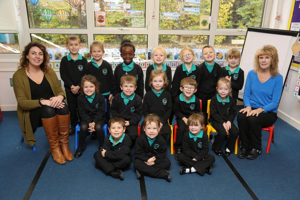 Reception children at Hillbourne Primary School
