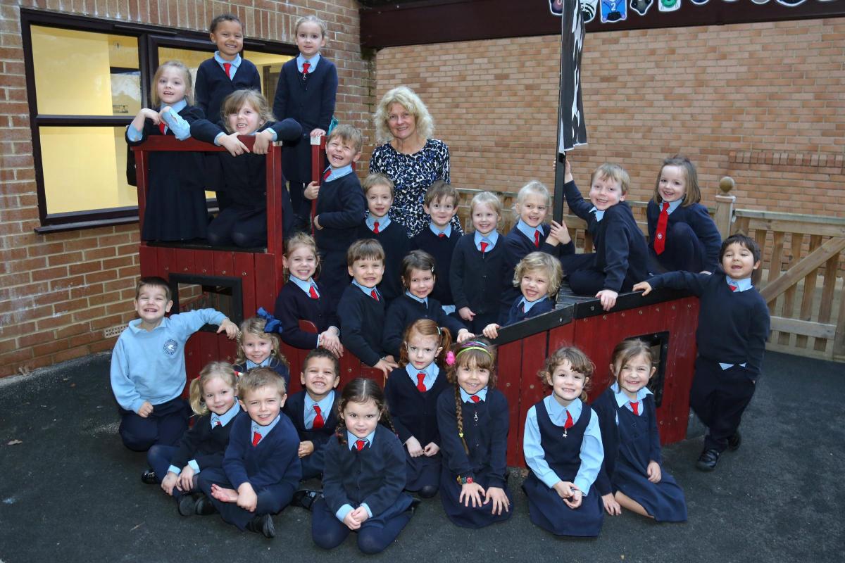 Reception children at St Catherine's Catholic Primary School in Colehill. Photos by Richard Crease Phototgraphy