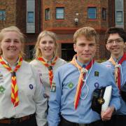 Four Scouts from Dorset were representing the county at the ceremony.