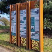 Three totems have been installed at Steamer Point.