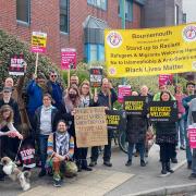 Bournemouth protestors campaign against the 'inhumane' deportation of migrants