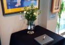 Worcestershire’s condolence book for the late Josh Baker (David Davies/PA)