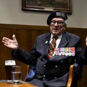 Veteran Ken Hay, 98, from London, an ambassador for the British Normandy Memorial who served with the 4th Dorset Regiment at Juno Beach, pictured during an interview with PA Media at the Union Jack Club in London.