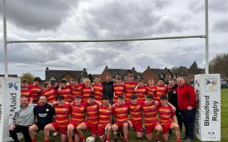 Blandford Under-16s won the county cup
