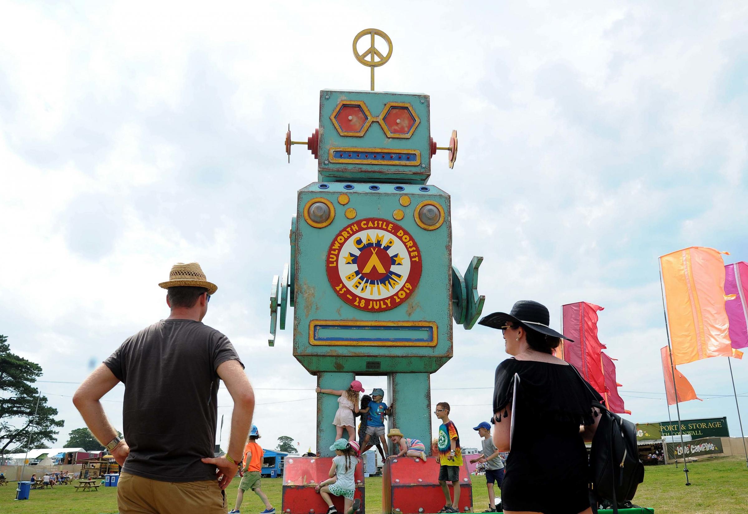 People arrive at Camp Bestival, Love Robot, 25/07/19, Picture: FINNBARR WEBSTER/F30371.