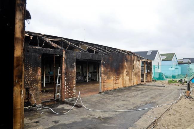 The Beach House Cafe at Mudeford Sandbank was demolished after a fire