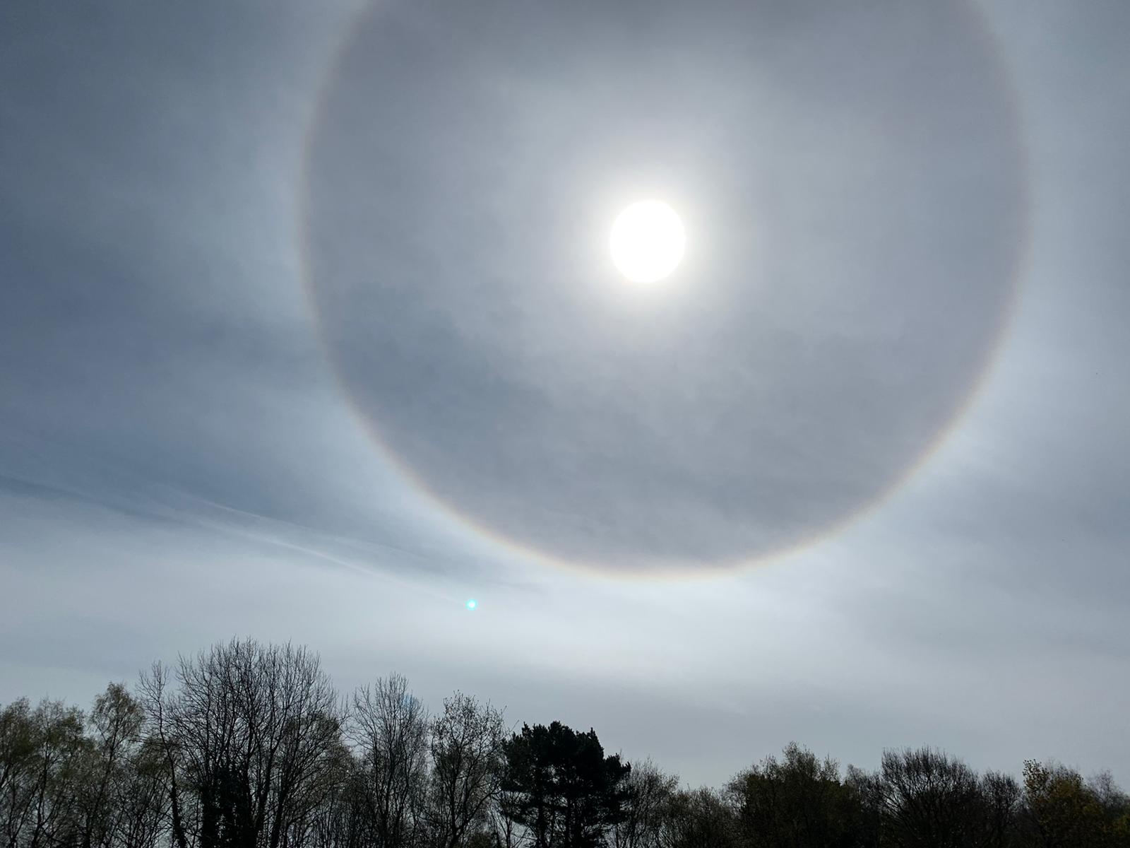 Pictured Rare Sun Halo Spotted In The Skies Over Dorset