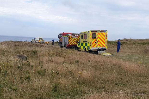 Emergency services were called to Old Harry Rocks  Picture: PURBECK POLICE