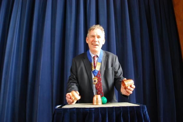 Bournemouth Echo: Alistair Brien as the president of the Wessex Magical Association