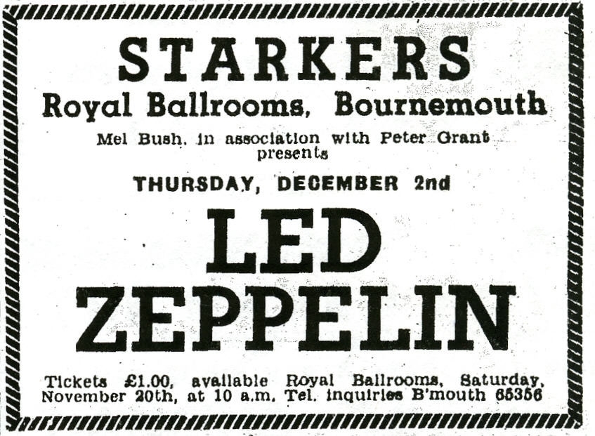 email recieved 29/8/07 Led Zeppelin ticket scan feedback for snapshots sent in by Dave Robinson <daverobinson5@hotmail.co.uk