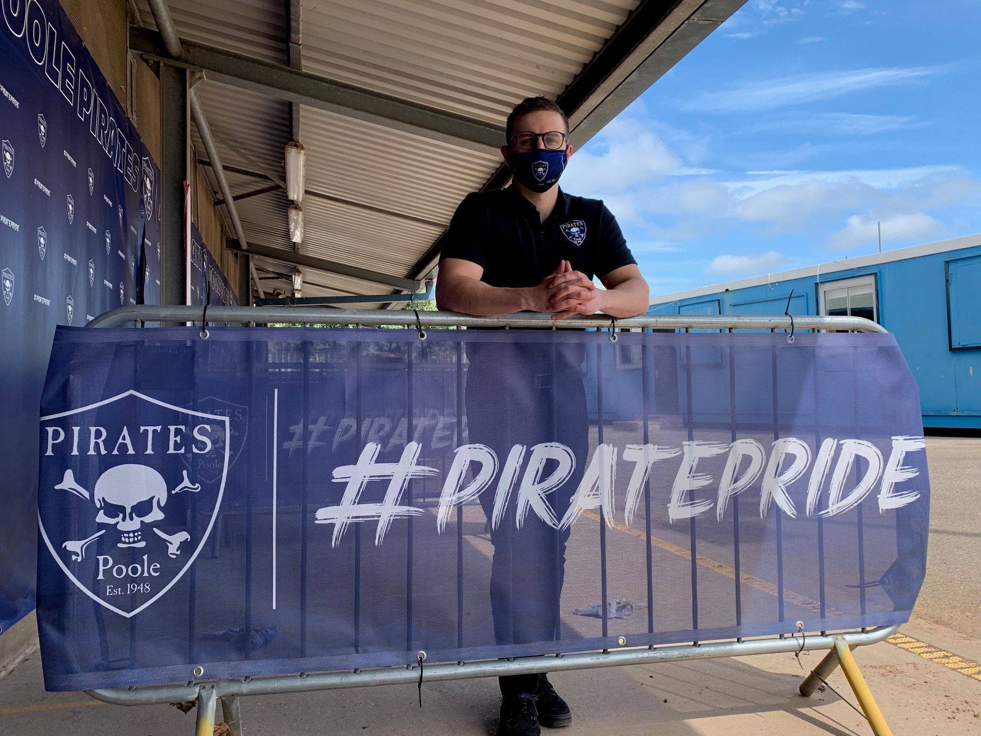 Pirates promoter Danny Ford at Wimborne Road (Picture: Dan Rose)