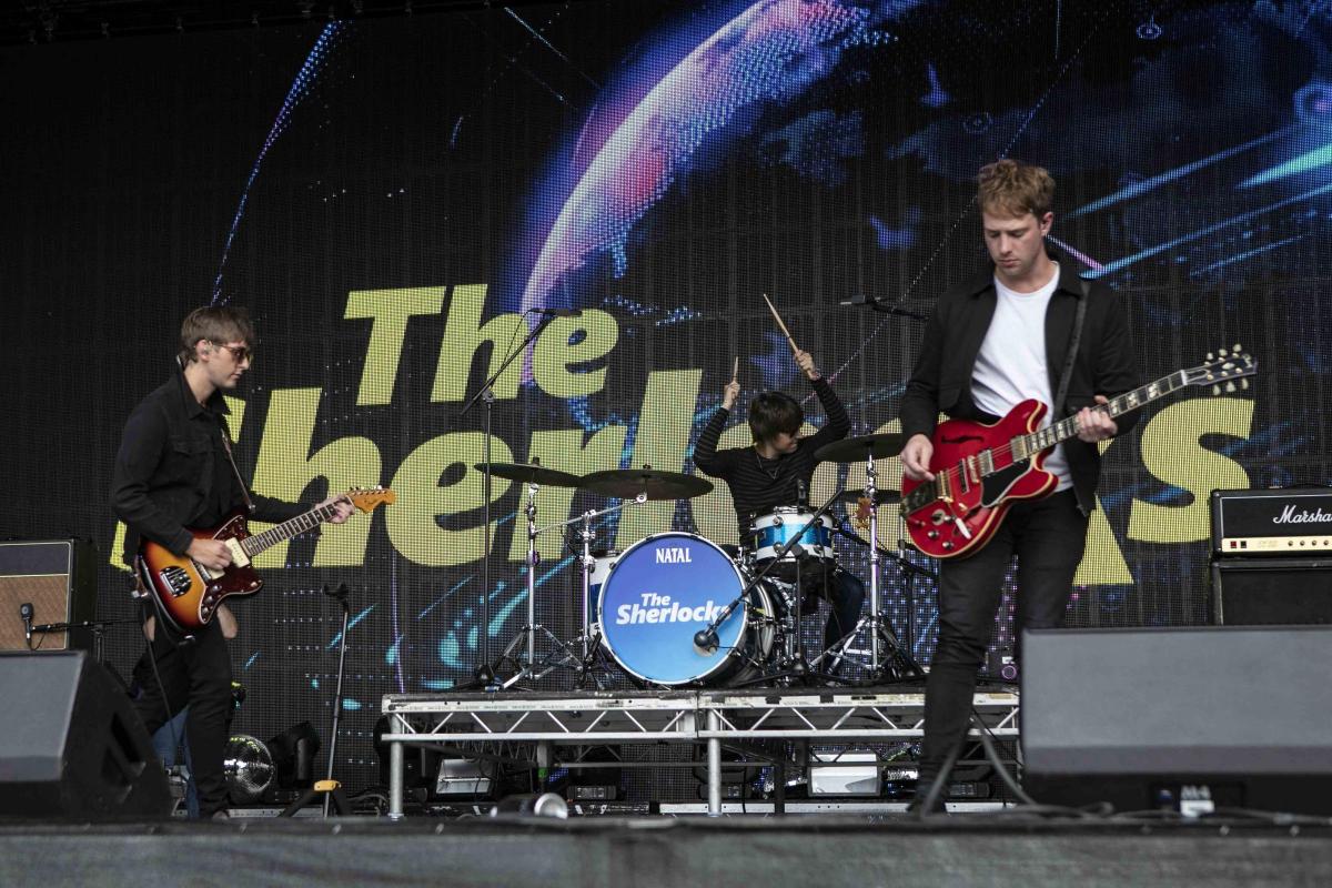 Pictures from Camp Bestival 2021 at Lulworth Castle.  Photos of The Sherlocks by rockstarimages.co.uk. 