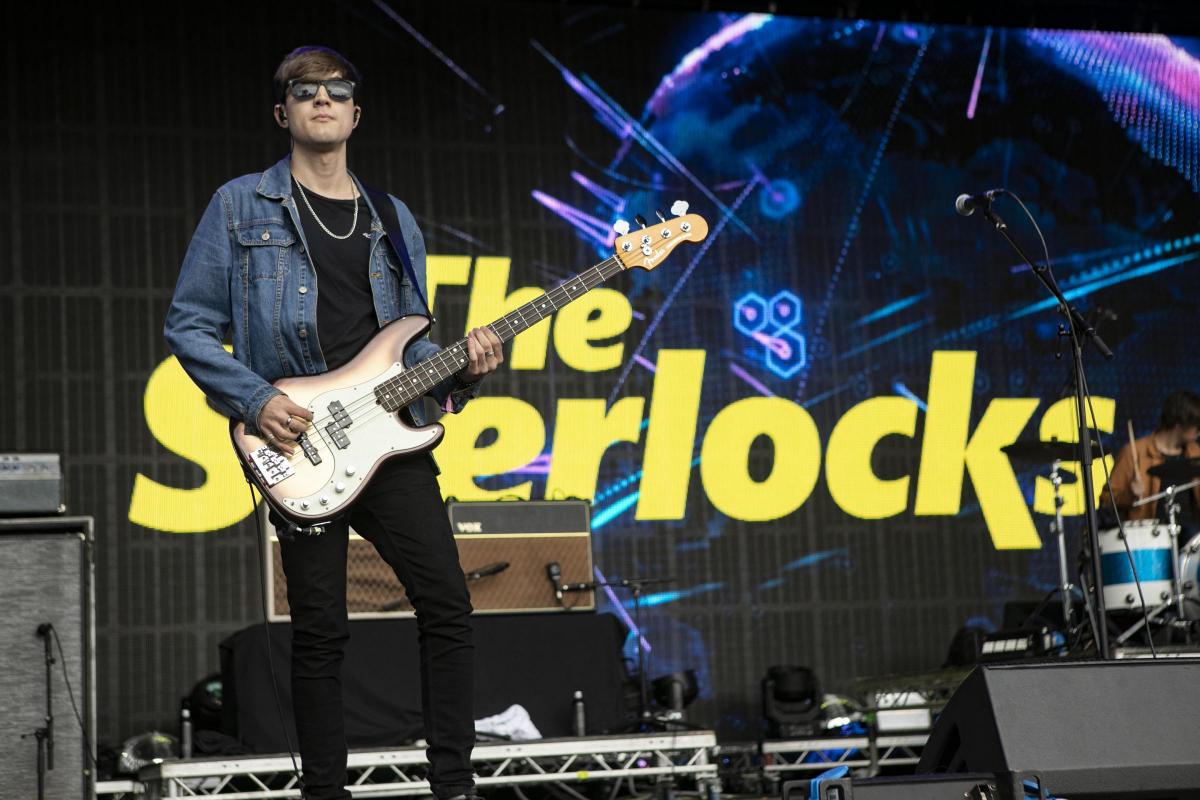 Pictures from Camp Bestival 2021 at Lulworth Castle.  Photos of The Sherlocks by rockstarimages.co.uk. 