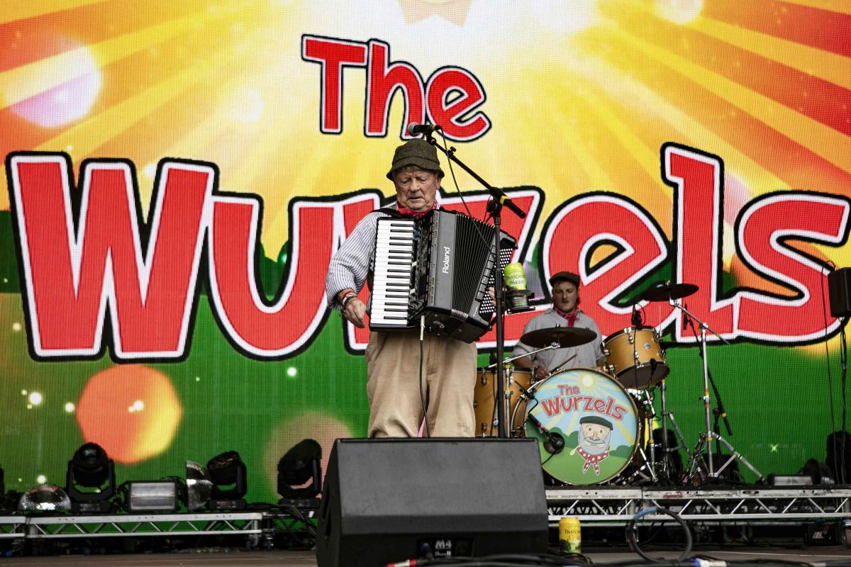 Pictures from Camp Bestival 2021 at Lulworth Castle.  Photos of The Wurzles  by rockstarimages.co.uk. 