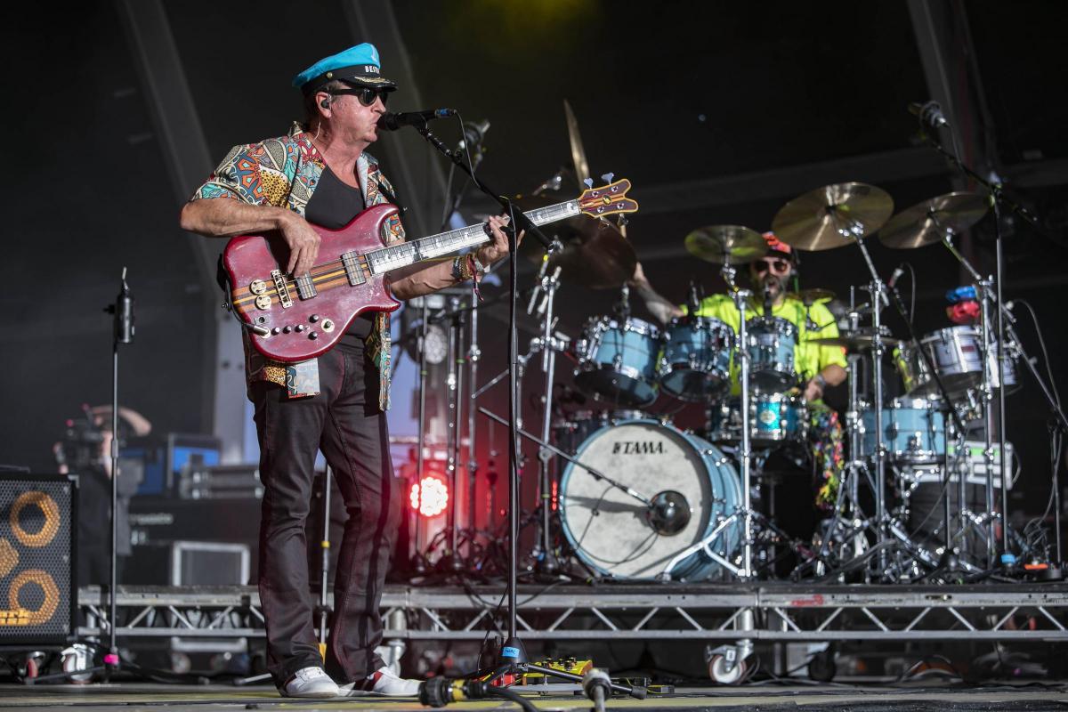 Pictures from Camp Bestival 2021 at Lulworth Castle.  Photos of Level 42  by rockstarimages.co.uk. 