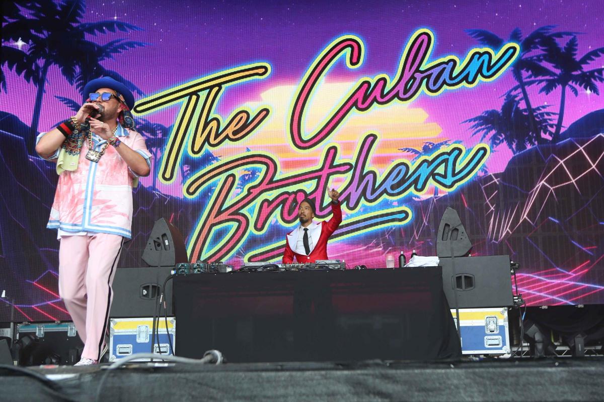 Pictures from Camp Bestival 2021 at Lulworth Castle.  Photos of The Cuban Brothers  by rockstarimages.co.uk. 