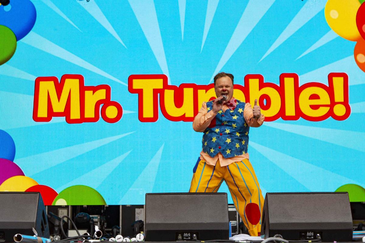 Pictures from Camp Bestival 2021 at Lulworth Castle.  Photos of Mr Tumble by rockstarimages.co.uk. 