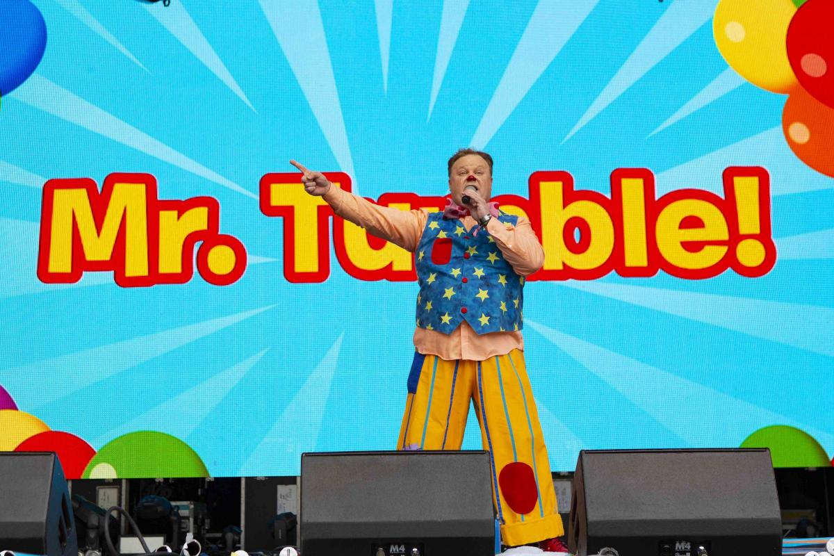 Pictures from Camp Bestival 2021 at Lulworth Castle.  Photos of Mr Tumble by rockstarimages.co.uk. 