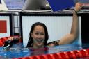 Great Britain's Alice Tai celebrates winning the Women's 50 metres Freestyle S8 during day five of the World Para Swimming Allianz Championships at The London Aquatic Centre, London. PA Photo. Picture date: Friday September 13, 2019. See PA story