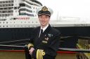 Cunard Three Queens Liverpool. Captain Christopher Wells, Master of QM2