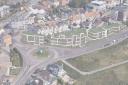 Indicative CGI aerial view of the flats planned for Southbourne Cross Roads car park. Picture: David James Architects