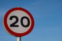A 20mph sign. Image: Newsquest