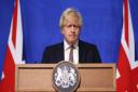 Boris Johnson speaking at a Downing Street Press Conference. Credit: PA