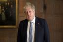 Prime Minister Boris Johnson made a statement from Chequers following news he would be fined for breeching lockdown rules. Picture: PA