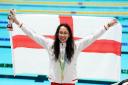 England s Alice Tai celebrates her win with her Gold Medal after the Women s 100m Backstroke S8 Final at Sandwell Aquatics Centre on day three of the 2022 Commonwealth Games in Birmingham. Picture date: Sunday July 31, 2022. PA Photo. See PA story