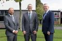 Nigel Himmel, headteacher of Eaglewood School, Jamie Anderson, headteacher of Arnewood School from January, and Nigel Pressnell, who will become the new chief executive of The Gryphon Trust in the new year
