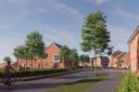 CGI of plan for 164 homes at Brockhills Lane, New Milton