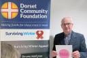 Dorset Community Foundation chair of trustees Tom Flood launching the Echo’s Put In A Pound appeal at its offices in Poole