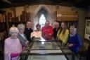 From the left: Norma Jackson, Judith Monds, The Revd Canon Andrew Rowland, Jayne Twomey,  Peter Cook,  Mike Twomey, Jessica Pollard and Margaret Turner.