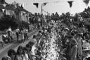 Prince Charles and Lady Diana Spencer wedding street parties.  'We want to drink a toast' say the children at the Canberra Road, Christchurch  Street Party. July 29, 1981..