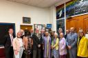 Members of a range of faiths at the launch of the new BCP interfaith group at Bournemouth Reform Synagogue.