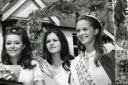 Old Echo Print 1970. Pauline Huxford (16) Poole carnival queen with her attendants (l) Jillian Talbot and Patricia Searley.