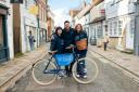 The Small Business Saturday team, including Director Michelle Ovens, get ready to start a month-long roadshow to support small businesses across the UK