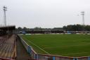 Heavy rain has caused Weymouth's pitch to become waterlogged