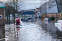 Flooding at Woolsbridge Industrial Estate in Dorset