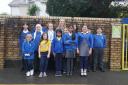 St Michael's Primary school parliament and Miss Adeney