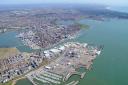An aerial view of Poole Harbour
