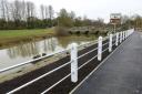 Work on the bank of the River Stour near Sturminster Newton has been completed.