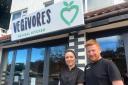 Vegivores has opened in Bournemouth town centre. Kevin Farrell and Sarah Lowndes.