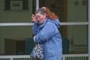 Cheryl Lynes leaving Bournemouth Crown Court