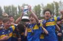 Time to celebrate: Sun Sports Under-16s lift the Herts Challenge Cup
