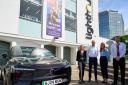 Volvo EX30 (l-r), Lucy Funnell (Corporate Development Executive, Lighthouse), Dave Tindall (Head of Marketing, Ocean Automotive), Elysha Willis (Marketing and CRM Manager, Ocean Automotive), Martyn Balson (General Manager, Lighthouse)