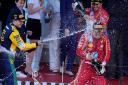 Charles Leclerc held off Oscar Piastri (left) to win his home race in Monaco (AP Photo/Luca Bruno)