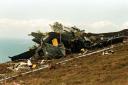 The wreckage of the Chinook Helicopter which crashed on the Mull of Kintyre, killing all 29 on board (Chris Bacon/PA)